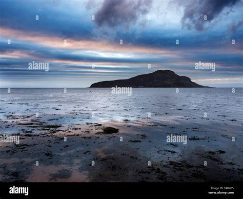 Holy Isle At Dawn From Lamlash On The Isle Of Arran North Ayrshire