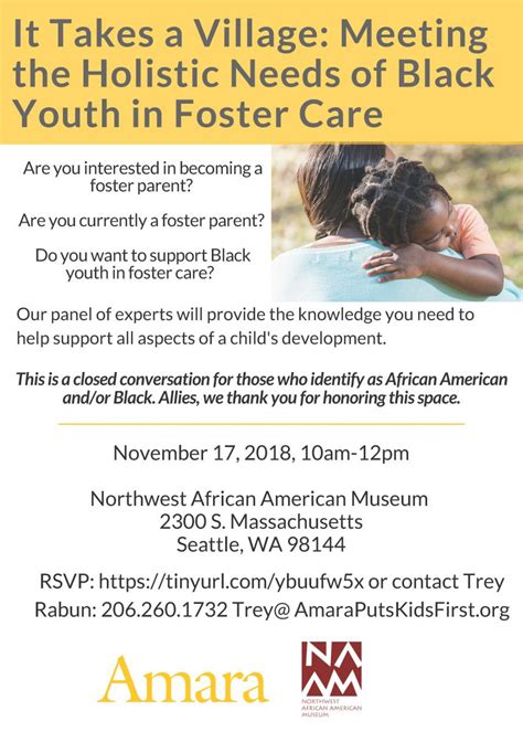 It Takes A Village Holistic Needs Of Black Youth In Foster Care