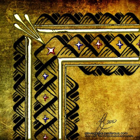 Illuminated Calligraphy Border Corner | posted from Steve Cz… | Flickr