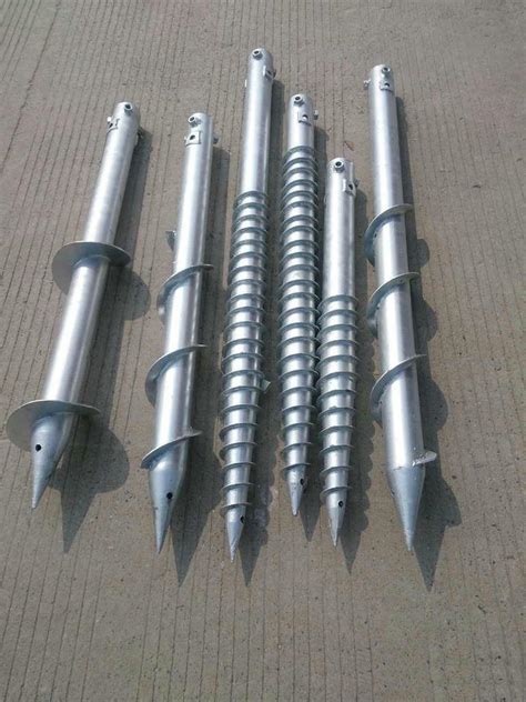 Screw Pile Foundations Helical Piling China Galvanized Helical Piles
