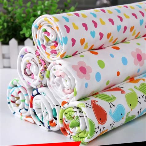 Baby Cotton Knitting Fabric Printed Cotton Jersey Fabric For Diy Sewing