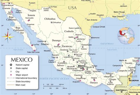 Map Of Mexico Offline Map And Detailed Map Of Mexico