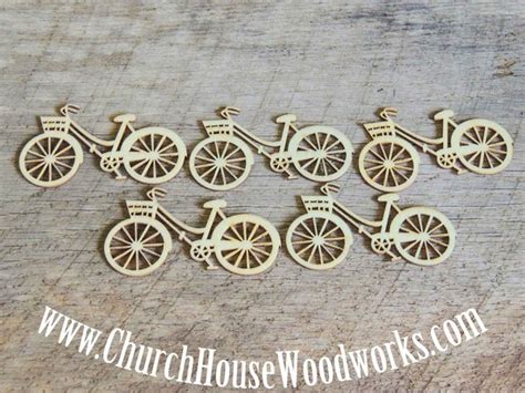 Wooden Bicycle Die Cut Pack Of 5 Church House Woodworks