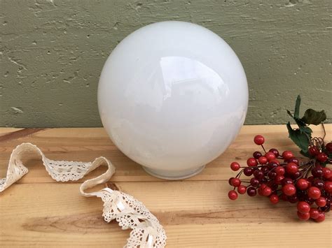 Free Us Shipping White 8 Glass Ball Shaped Mid Century Replacement Globe Light Fixture Cover