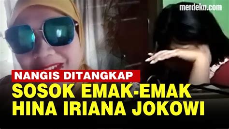 Momen Emak Emak Viral Hina Iriana Jokowi Nangis Saat Ditangkap Polisi