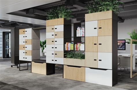 Keen Uses Of The Hushlock Open Space Office Storage Cabinet