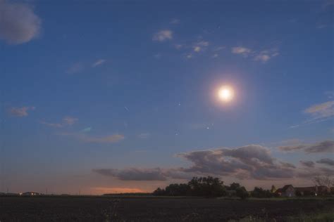 Early Night Sky With Moon Copyright Free Photo By M Vorel Libreshot