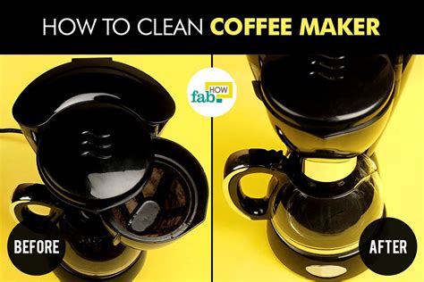 How To Clean A Coffee Maker With Step By Step Real Photos Fab How