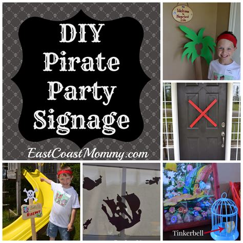 Pirate party what's your pirate name game birthday party decoration buccaneer sign stickers tags photo props. East Coast Mommy: Jake and the Neverland Pirates Party Decor
