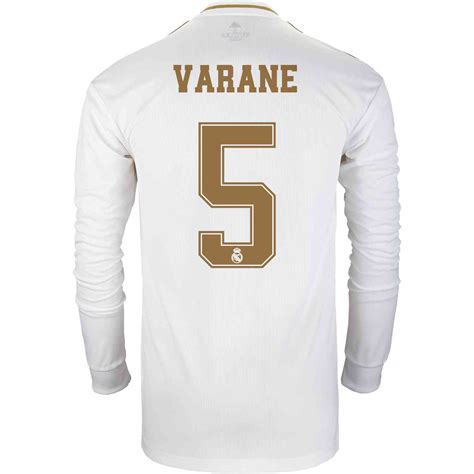 The adidas real madrid home and away strips are here and available now. 2019/20 adidas Raphael Varane Real Madrid Home L/S Jersey ...