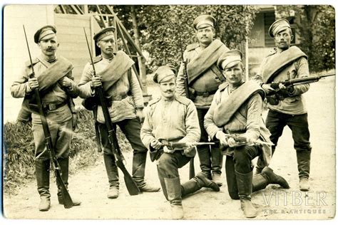 Photography Tsarist Russia Armed Soldiers Beginning Of 20th Cent
