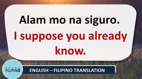 useful filipino phrases with na english tagalog youtube