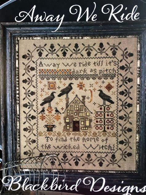 Better cross stitch offers this intricate angel announcement pattern free from their website. Counted Cross Stitch Pattern, Away We Ride, Crows ...