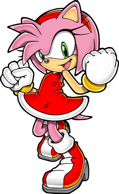 Amy Rose Sonic Sonic Art Amy The Hedgehog