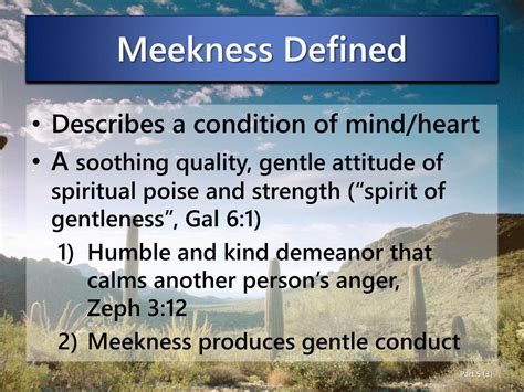 Ppt Meekness Powerpoint Presentation Free Download Id1820891