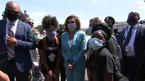 Nancy Pelosi Becomes The Latest Democratic Lawmaker To Visit Dc Protests Cnnpolitics