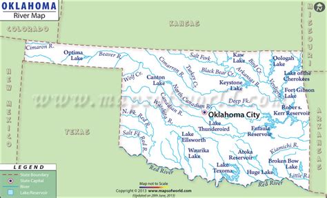 Check online the map of oklahoma city, ok with streets and roads, administrative divisions, tourist attractions, and satellite view. Buy Oklahoma River Map