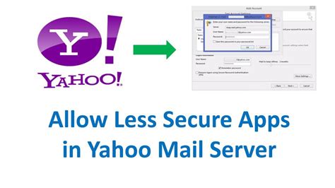 How To Allow Less Secure Apps In Yahoo Mail Account Youtube