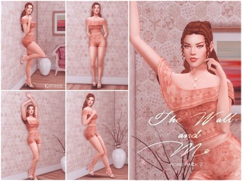 The Wall And Me Pose Pack At Katverse Sims Updates