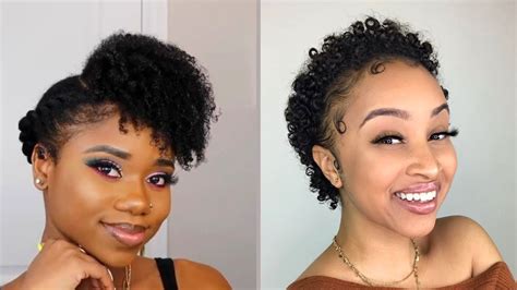 Hairstyles For Short Natural Hair 🤩🤞🏾 2 Youtube