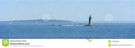 Ram Island Ledge Lighthouse Maine Stock Image Image Of Landmark