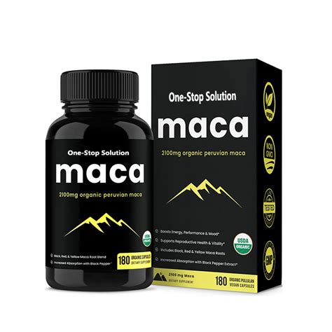 Improved Energy And Mood Maca Supplement Organic Maca Root Capsules For Women And Men China Maca