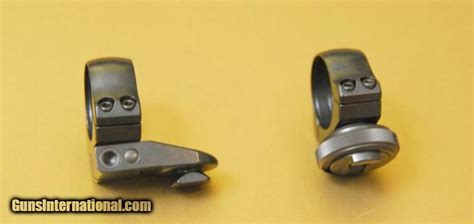 Recknagel Double Rifle Pivot Mount Rings Only 1 Or 30mm