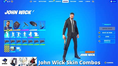 John Wick Skin Combos Fortnite Battle Royale Youtube