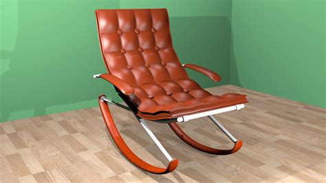 rocking chair free 3d model obj free3d