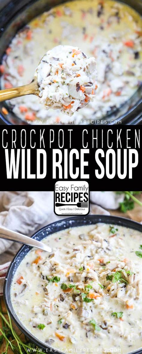 My friend, heather, told me about a soup she loves. Crock Pot Chicken Wild Rice Soup · Easy Family Recipes