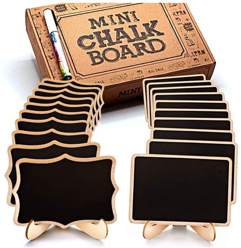 Mini Chalkboard Signs 20 Pack Framed Small Chalkboard Labels With