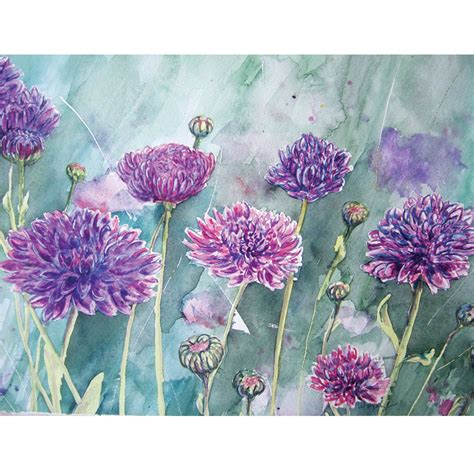 Carnation Watercolor Print Floral Painting Illustration Etsy Floral