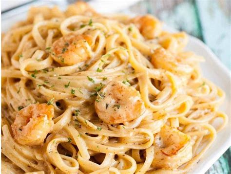 Spaghettis Aux Crevettes Et L Ail Plat Et Recette Recette