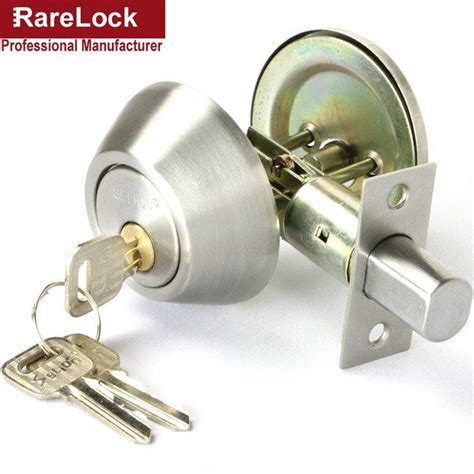 Rarelock Christmas Supplies Stainless Door Lock With 3 Brass Keys For