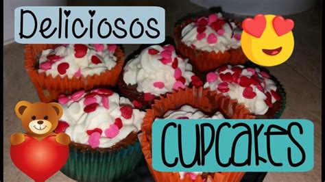 como hacer cupcakes esponjosos♥ san valentín thez3k uruguay youtube