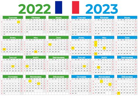 Calendrier 2022 Avec Semaine France