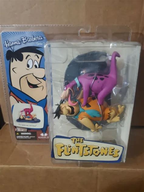 2006 Mcfarlane Hanna Barbera Series 2 The Flintstones Fred W Dino Mib