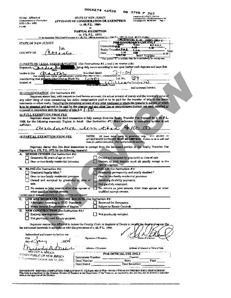Affidavit Of Consideration For Use By Seller Us Legal Forms
