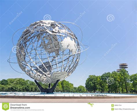 Unisphere And New York State Pavilion Stock Photo Image Of States