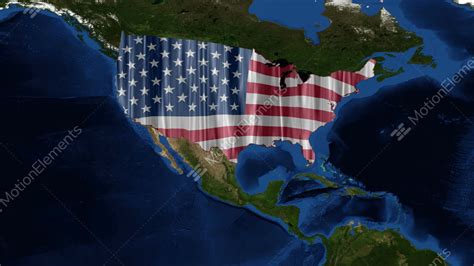 United States Of America Usa Map From Space Stock Video Footage