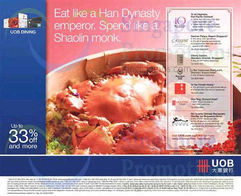 We did not find results for: UOB Dining 12 Feb 2015 » UOB CNY Dining Offers 12 Feb 2015 | SINGPromos.com