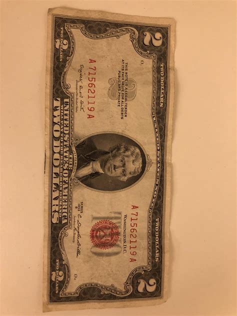 Red Ink 2 Dollar Bill Rnumismatology