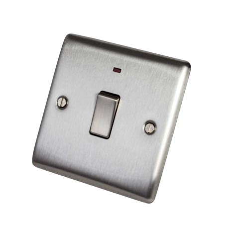 Bg 20a Dp Switch With Neon Brushed Steel Nbs31 Cef