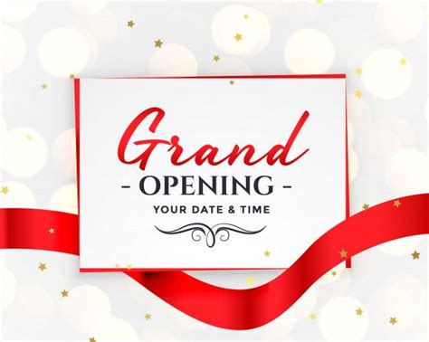 Download Grand Opening White Invitation for free | Grand opening, Grand opening invitations ...