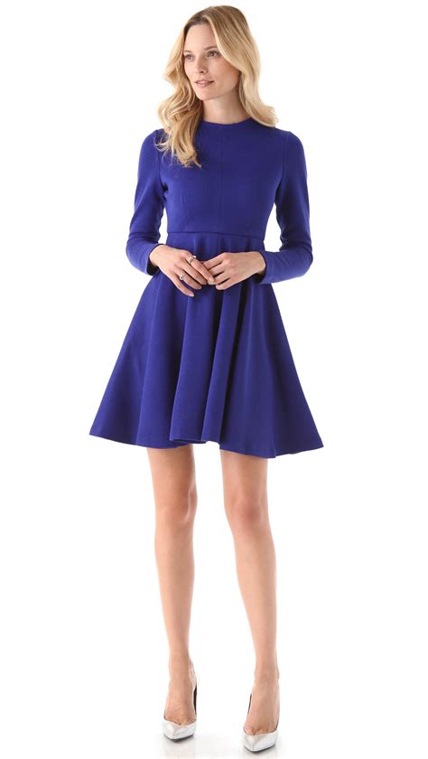Milly Daphne Swirl Dress In Blue Lyst