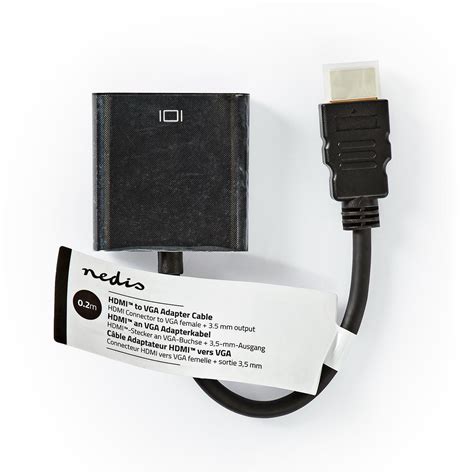 Hdmi™ Kabel Hdmi™ Connector Vga Female 15p 1080p Vernikkeld 0