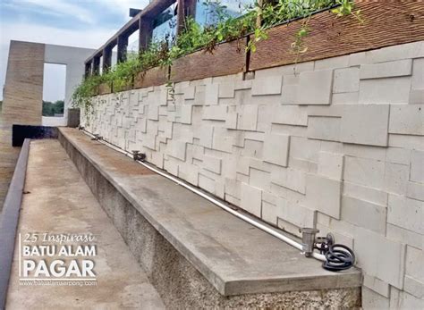 JADI PENGEN ! 25 INSPIRASI BATU ALAM DINDING PAGAR - JUAL BATU ALAM
