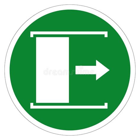 Puerta Se Desliza A La Izquierda Para Abrir Símbolo Signo Vector