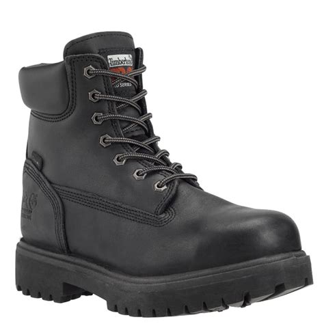 Timberland Pro 26038001 Direct Attach 6 Steel Toe Black Work Boots