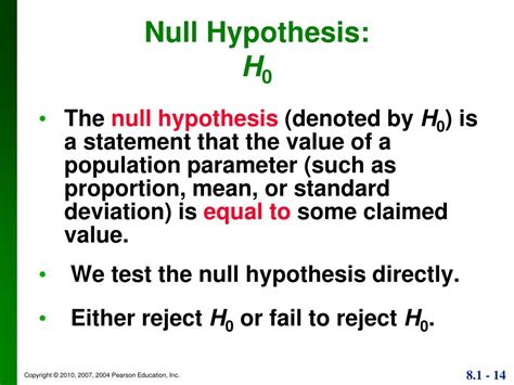 Ppt Chapter 8 Hypothesis Testing Powerpoint Presentation Free
